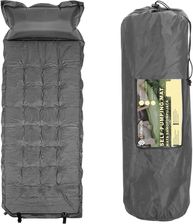 Zdjęcie Springos Mata Samopompująca 193Cm Z Poduszką I Pokrowcem Turystyczna Jasna Szara - Konstantynów Łódzki