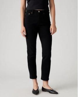 Levi's dla kobiet. 36200-0085 Jeans 501 Crop czarny (28/26), Zwykły, Bawełna, Zrównoważony