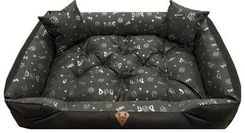 Zdjęcie Oskar Legowisko Dla Psa Premium Szaro Czarny 75x65cm - Dobre Miasto