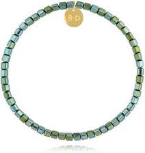 Zdjęcie By Dziubeka Bransoletka z zielonymi hematytami BTW3058  - Lipiany