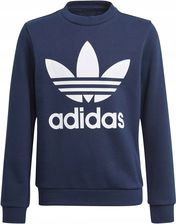Zdjęcie Bluza chłopięca adidas biała JR Trefoil Crew Logo Trefoil - Ostróda