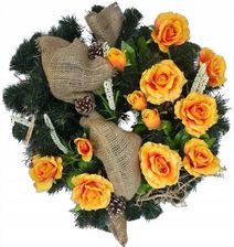 Zdjęcie Goliat Wieniec Dekorowany Z Jutą 50cm Wiązanka Stroik Na - Piła