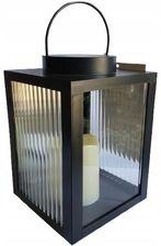 Zdjęcie Cortina Znicz Kapliczka Lampion Led Solarny Ze Świecą Świeca Dzień Noc Duży Czarny Więcej Niż 75h 36cm - Nowe Miasto nad Pilicą