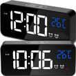 Budzik Elektroniczny Zegar Led Cyfrowy Stojący Termometr Alarm Data Usb (YHIJ86453)