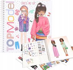 Zdjęcie Depesche Zestaw Dress Me Up Top Model 13804 Do Projektowania Z Naklejkami - Luboń