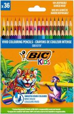 Zdjęcie Bic Kids Smooth Eco Kredki Drewniane Pudełko 36Szt. - Wodzisław Śląski