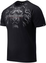 Zdjęcie Extreme Hobby Koszulka Męska Bawełna Lion Czarne - Lipsko