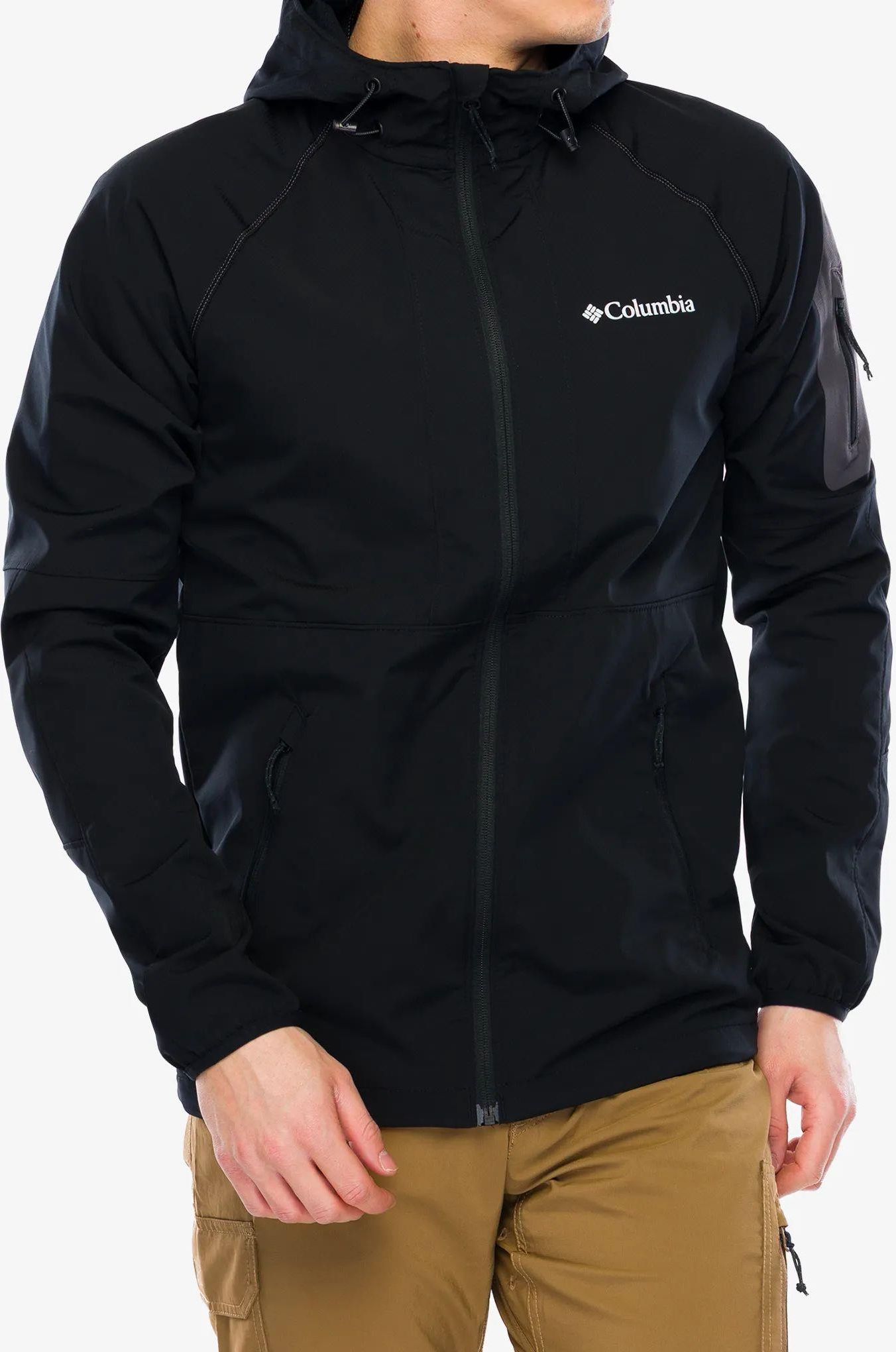 COLUMBIA TALL HEIGHTS II HOODED SOFTSHELL SAFARI - Softshell wandeljas