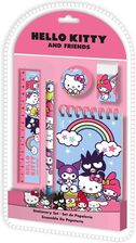 Zdjęcie Kids Euroswan Hello Kitty Kuromi Zestaw Szkolny Linijka Ołówek Gumka Temperówka Notes - Brzeszcze