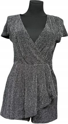 Jennyfer Kombinezon z Krótkimi Spodenkami Krótki Rękaw Wygodna Czarna M