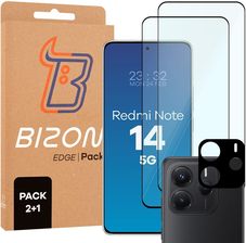 Zdjęcie Bizon 2x Szkło + szybka na aparat Edge 2 Pack do Xiaomi Redmi Note 14 5G - Nowe Warpno