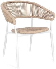 Zdjęcie Bizzotto Krzesło Ogrodowe Algaida Białe Naturalne 665041 - Łódź