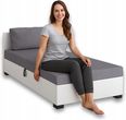 Tapczany24 Tapczan Jednoosobowy Łóżko 80X195Cm Z Pojemnikiem Na Pościel Poduszka Inny Kolor
