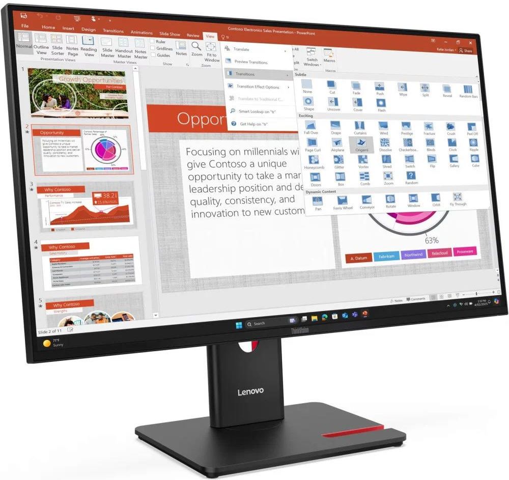 фото Монитор Lenovo ThinkVision T27-40 (64A5ZAT6EU) 2