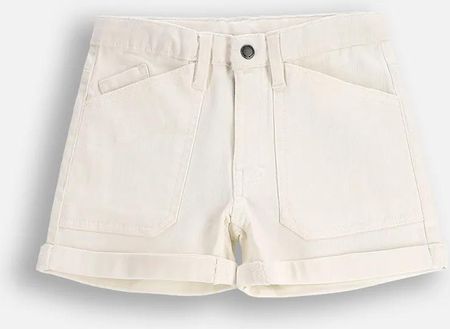 Spodenki jeansowe białe z kieszeniami