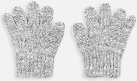Rękawiczki szare pojedyncze swetrowe