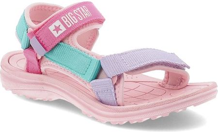 Różowe Sandały Big Star Modne Obuwie Dla Dziewczynki
