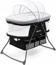 Zdjęcie Baby Mix Składane Łóżeczko-Kołyska Dreamynest Czarne - Grybów