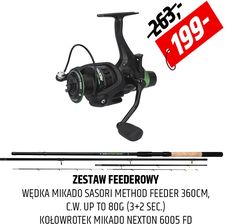 Zdjęcie Mikado Zestaw Feederowy Sasori Method Feeder Z Kołowrotkiem Nexton - Nowy Sącz