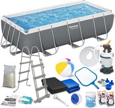 Zdjęcie Bestway Basen Stelażowy Do Ogrodu 404X201X100 Xm Zestaw 17W1 - Jelenia Góra