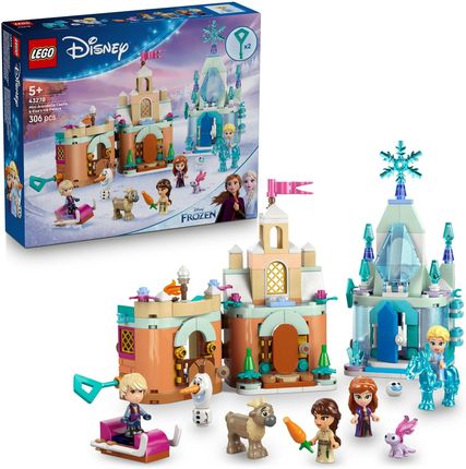 LEGO Disney 43278 Miniaturowy zamek w Arendelle i lodowy pałac Elzy