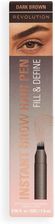 Zdjęcie Makeup Revolution Instant Brow Hair Pen Pisak Do Brwi Dark Brown - Łańcut