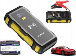 Mocny Jump Starter Booster Rozruch Powerbank Ładowarka Qi 39800 Mah 1200 A Fjs800