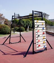 Zdjęcie Małpiszon siłownia ogrodowa Monkey bar plac zabaw ogrodowy + ścianka wspinaczkowa - Dąbrowa Tarnowska