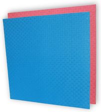 Zdjęcie mata do ćwiczeń 100x100x2,5cm czerwono-niebieski - Rzgów