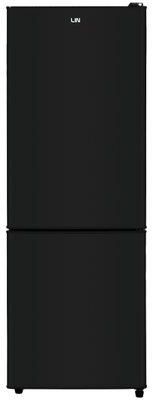Lodówka Lin LI-BFD166 z zamrażalnikiem dolnym 140,5cm Czarny