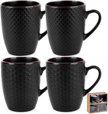 Zdjęcie Vilde Kubki Ceramiczne Czarne 400ml 4szt. - Miłosław