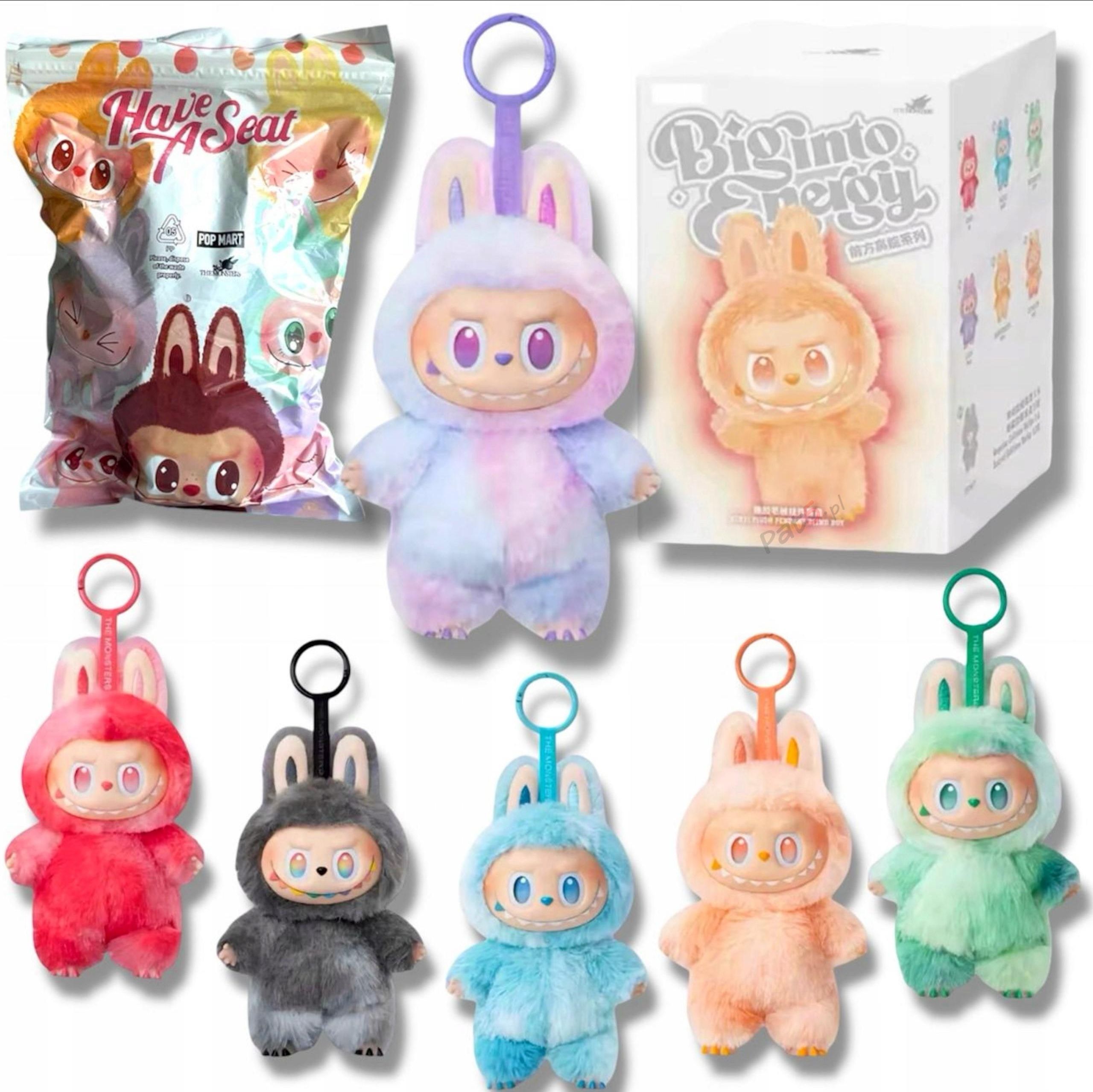 Labubu Big Into Energy Najnowsza Wersja V3 Brelok Maskotka 15Cm