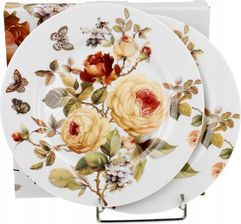 Duo Komplet Talerzy Zestaw Talerzy Talerze Deserowe Zahra