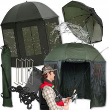 Zdjęcie Parasol Wędkarski Namiot Na Ryby Pełny Z Osłoną Z Bokami Wodoodporny 240cm - Jelcz-Laskowice