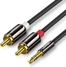 Zdjęcie Ugreen Kabel przewód audio 3.5mm mini jack - 2RCA 2m czarny - Korfantów