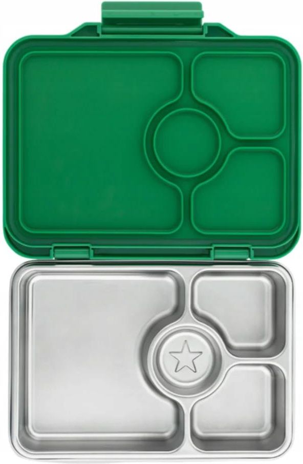 Yumbox Pret Stalowy Lunchbox Z Przegródkami Pomme Green - Opinie i 