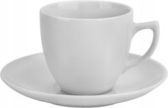 Zdjęcie Ćmielów Filiżanka Do Espresso 100ml Spodek City Biała C001 - Sierpc