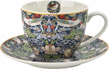 Duo Kpl. 2 Filiżanek 250ml Spodki Strawberry Thief Blue