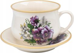 Zdjęcie Mieroszów Filiżanka Na Spodku Bratki Kolekcja (14955) - Trzebinia