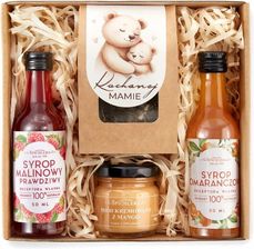 Jedwabny Szlak Mini-Box Dla Mamy Na Dzień Matki Zestaw Prezentowy Syropy Miód