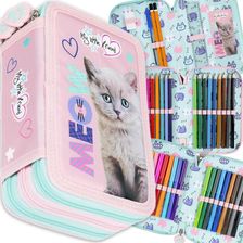 Zdjęcie Majewski Piórnik Szkolny Potrójny Z Wyposażeniem  My Little Friend Fluffy Kitty - Lublin