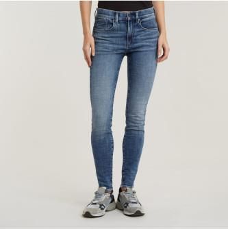 Jean Skinny Femme G-STAR RAW Lhana - Coupe Ajustée Taille Haute - Vintage Beryl Blue - Taille 26W/30L
