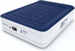 Zdjęcie Active Era dmuchany materac Luxury 203x152x56cm biało-granatowy - Tuszyn