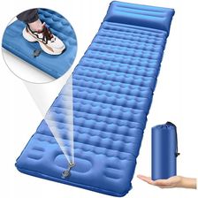 Mazanteam Mata Karimata 3D Materac Samopompuj�cy Pompka Poduszka 198X60X8Cm Niebieski