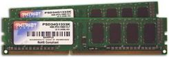 Pamięć RAM Patriot DIMM DDR3 4GB (2x2GB) 1333MHz Non-ECC CL9 (PSD34G1333K)