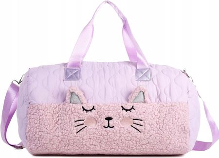 Lilly Bling Torba Torebka Fitness Basen Tańce Dziewczynka Kotek Fioletowa (NP02437F)