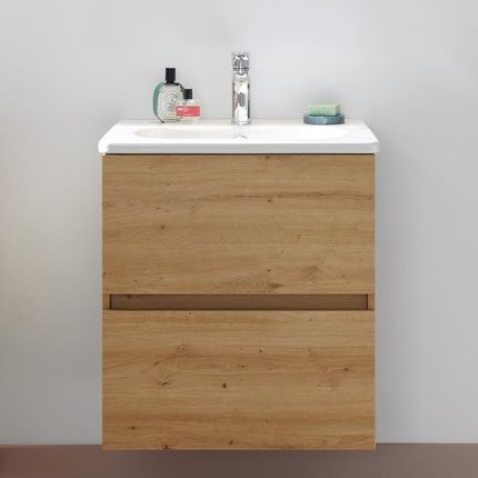 Burgbad Rocio Umywalka Z Szafką 2 Szuflady 60,5Cm (KBCJ060PN629+WYCX058F6227)