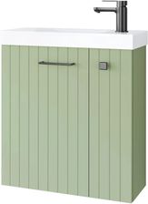 Zdjęcie Uptrend NOOK Szafka z umywalką 55 cm Szałwiowa zieleń, gunmetal uchwyt 010-SU55-07+TR41366 - Kamieńsk
