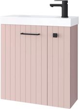 Zdjęcie Uptrend NOOK Szafka z umywalką 55cm Rose mat, uchwyt Czarny mat 010-SU55-12+TR41366 - Kamieńsk