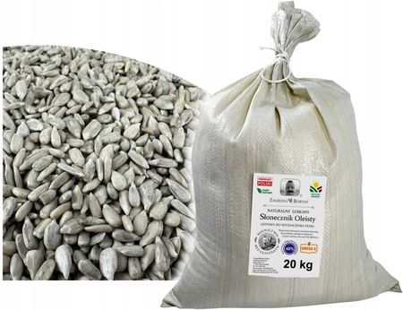 Zagroda Boryny Słonecznik Oleisty 20Kg Świeżo Łuskany Na Domowy Olej Bez Glifosatu
